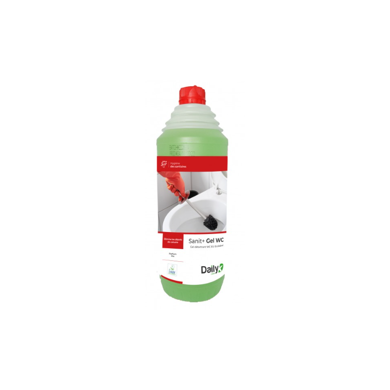 Sanit+Gel WC Dailyk - Gel Détartrant WC - Flacon accordéon 1L