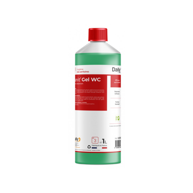 Sanit' Gel WC Dailyk - Gel WC Détartrant - Bidon 1L