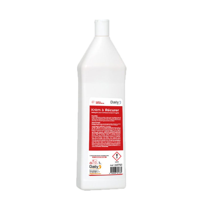 Krem A Récurer Dailyk - Nettoyant Pour Surfaces Dures et Fragiles - Bidon 1L