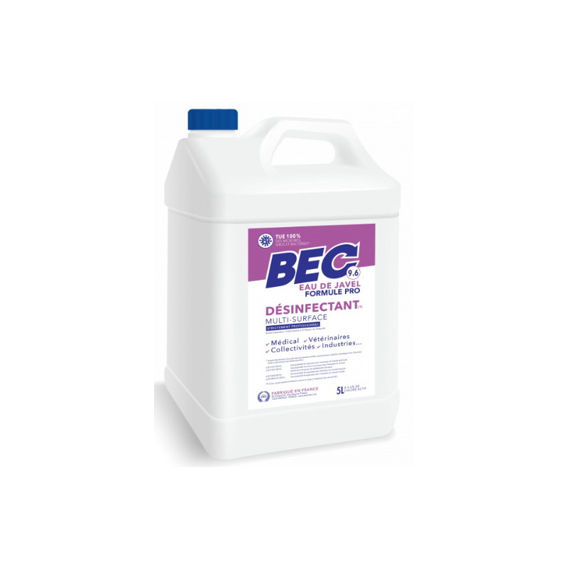 Javel Liquide 9,6% - Bidon 5L