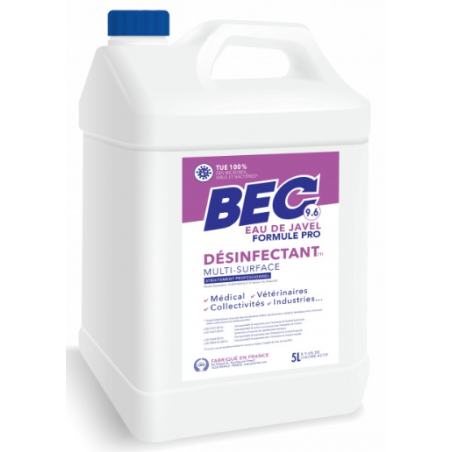 Javel Liquide 9,6% - Bidon 5L