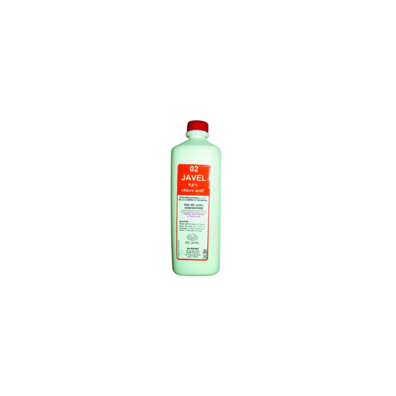 Javel Liquide 9,6% - Cruchon à vis 250ml