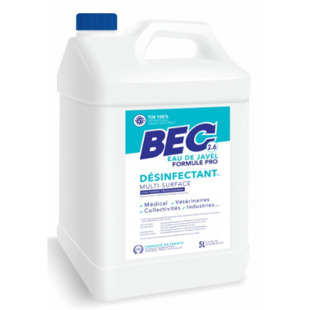 Javel Liquide 2,6% - Bidon 5L
