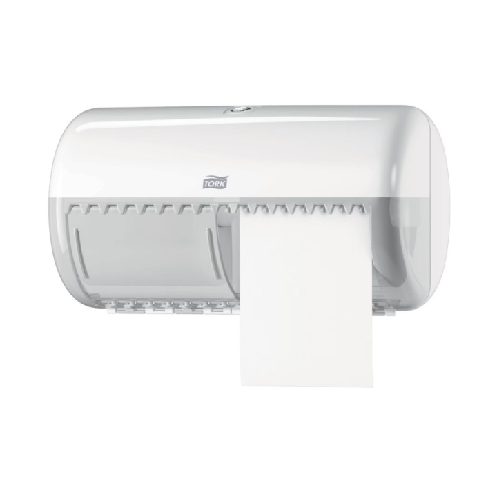 Distributeur Tork Elevation T4 - Pour PH Rouleaux traditionnel avec réserve - Blanc