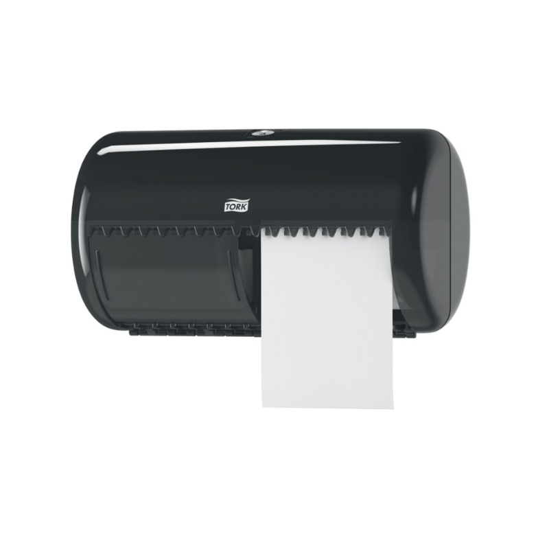 Distributeur Tork Elevation T4 - Pour PH Rouleaux traditionnel avec réserve - Noir