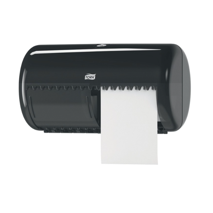 Distributeur Tork Elevation T4 - Pour PH Rouleaux traditionnel avec réserve - Noir