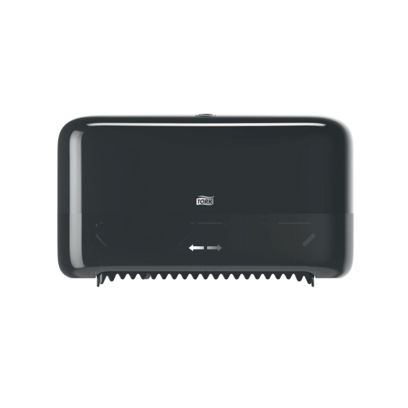 Distributeur Tork Elevation T7 - Pour PH Mid-Size Sans Mandrin avec réserve - Noir