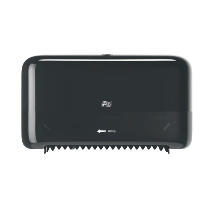 Distributeur Tork Elevation T7 - Pour PH Mid-Size Sans Mandrin avec réserve - Noir