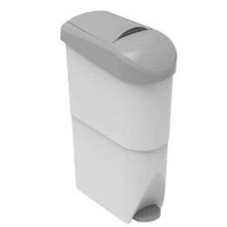Serena 22L - Poubelle à pédale pour sachets périodiques Blanc