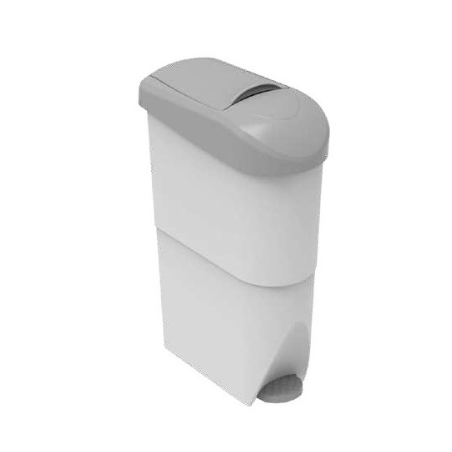 Serena 22L - Poubelle à pédale pour sachets périodiques Blanc