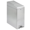 Brinox 45L - Poubelle à pédale pour sachets périodiques Acier Inox
