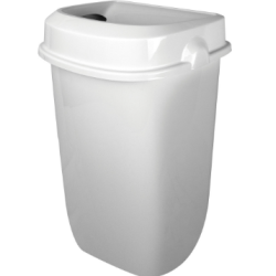 Poubelle Hygiène Féminine Blanc - 12L