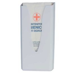 Distributeur de sachets périodiques Blanc - Pour hygiène féminine