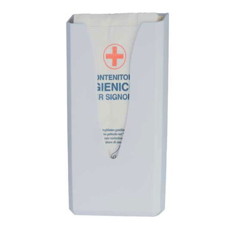 Distributeur de sachets périodiques Blanc - Pour hygiène féminine