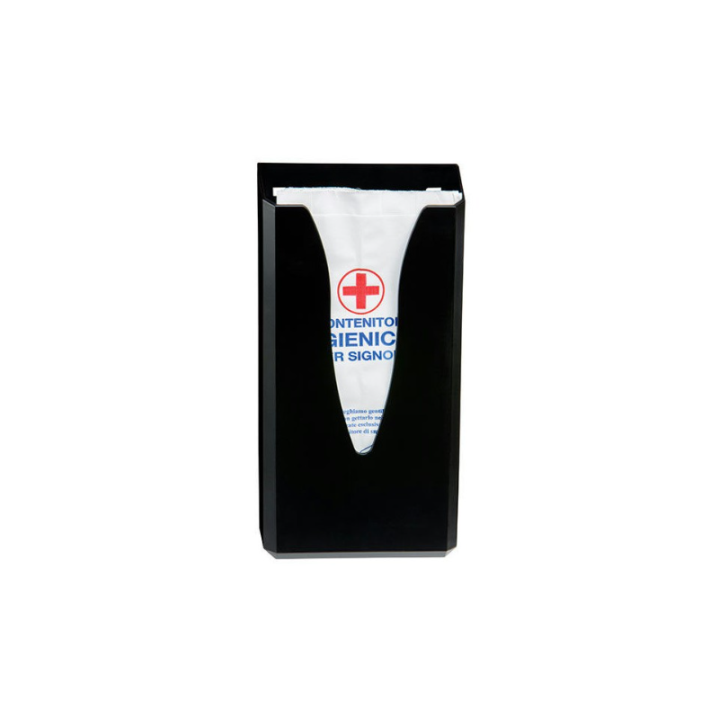 Distributeur de sachets périodiques Noir - Pour hygiène féminine