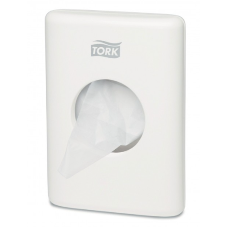 Distributeur de sachets périodiques TORK Elevation B5 Blanc - Pour hygiène féminine