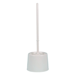 Brosse WC Classic - En Polypropylène - Brosse + Socle Blanc