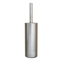 Brosse WC  - Avec Brosse Noire - Inox Brossé