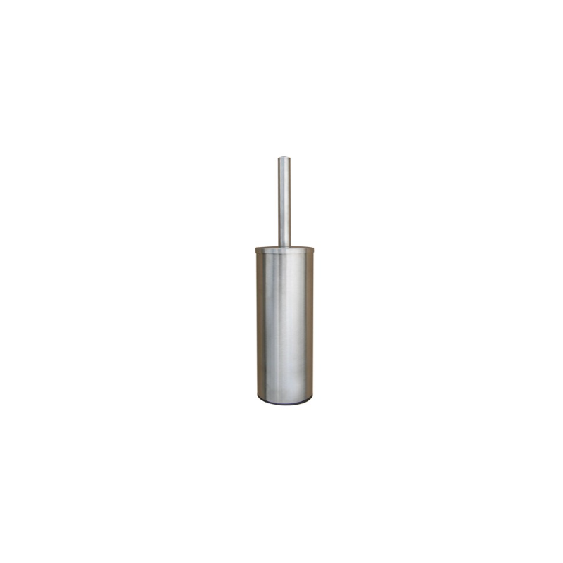 Brosse WC  - Avec Brosse Noire - Inox Brossé