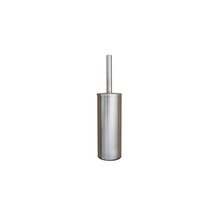 Brosse WC  - Avec Brosse Noire - Inox Brossé