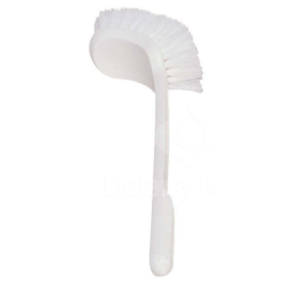 Brosse WC - Manche Coudé Blanc