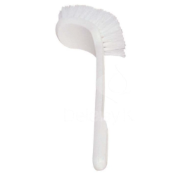Brosse WC - Manche Coudé Blanc