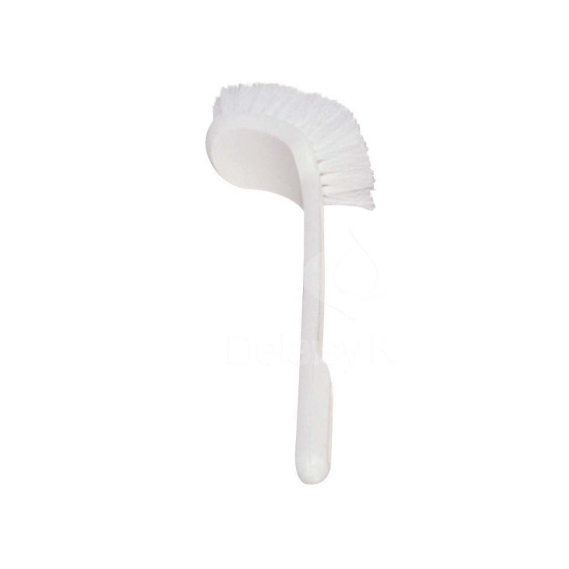 Brosse WC - Manche Coudé Blanc