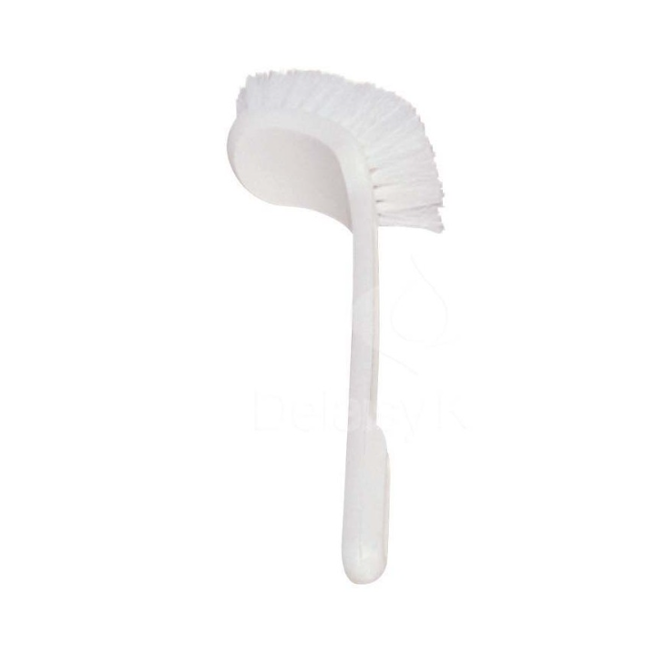 Brosse WC - Manche Coudé Blanc