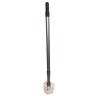 Brosse WC - Manche Long 65cm - Acier / Blanc