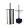 Combiné WC inox avec brosse en fibre noire