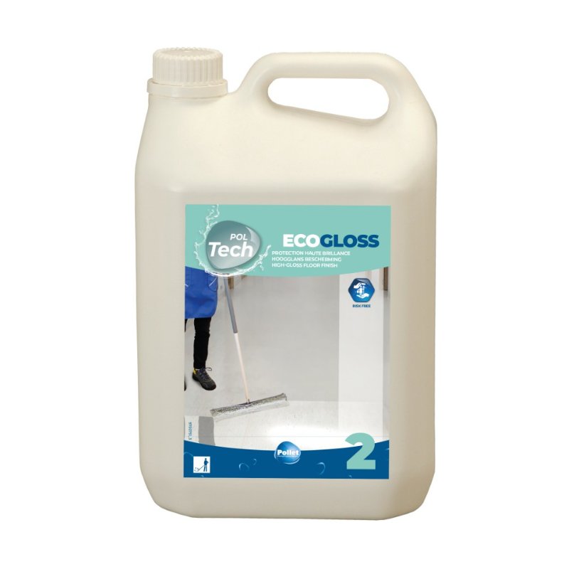 Poltech Ecogloss -  Protection Haute Brillance et Résistance - Bidon 5L