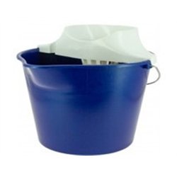 Seau rond bleu 12L avec essoreur (ex 124026)