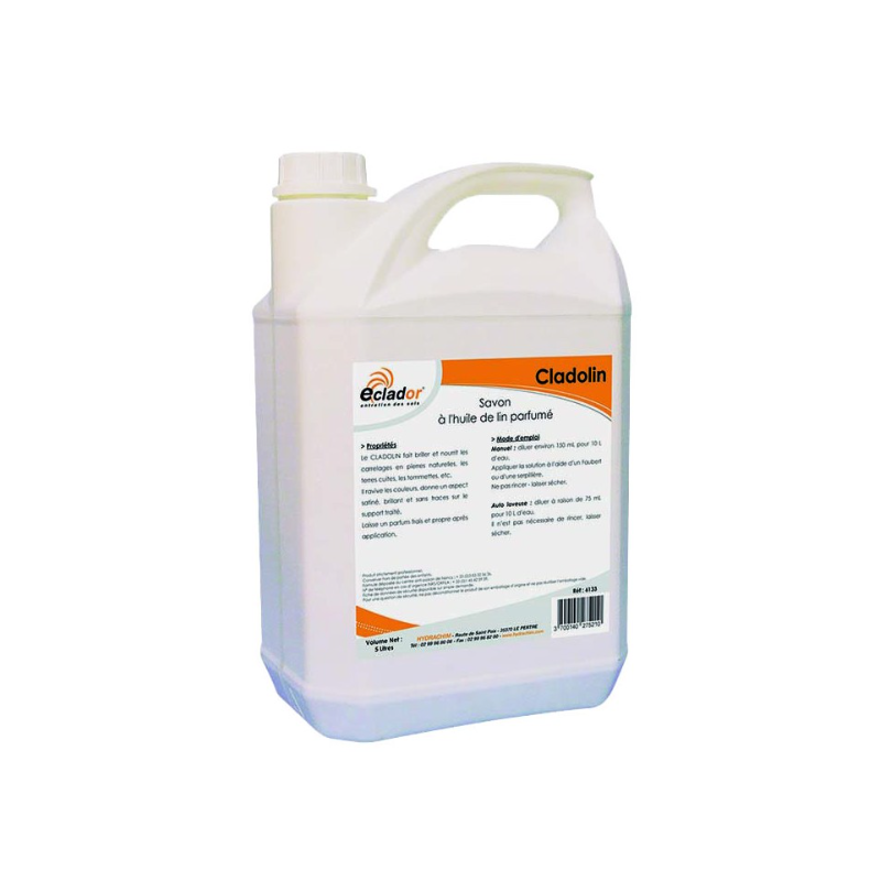 Cladolin - Savon Liquide A L'huile De Lin - Bidon 5L