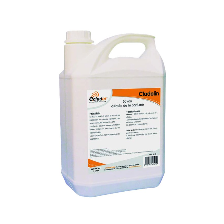 Cladolin - Savon Liquide A L'huile De Lin - Bidon 5L