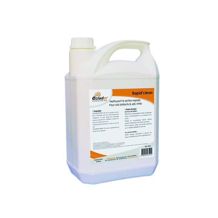Rapid'Clean - Nettoyant Sols Brillants et Vitrés - Bidon 5L